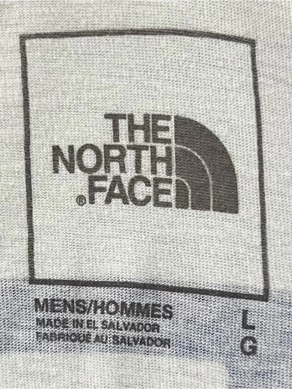 The North Face USA America Flag Box Blue White Tee Shirt-Mens Large